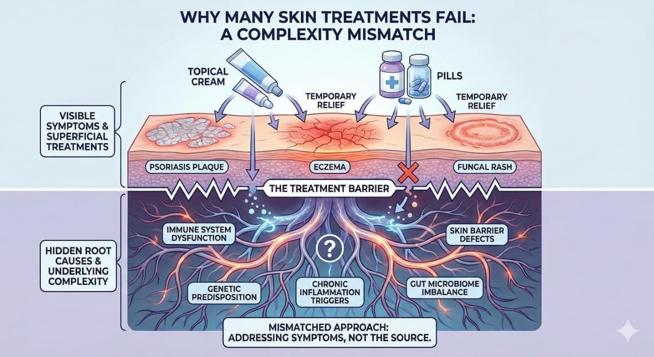 Why most skin treatments fail due to surface level action